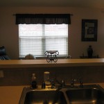 Solid countertops and stainless steel sink