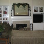 Living room with Gas Fireplace & Built Ins