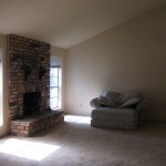 Living Area w/Brick Fireplace