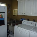 Cabinets in Laundry Rm & room for a deep freezer!