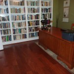 Hardwood Floors in Study w/Built in Bookcases