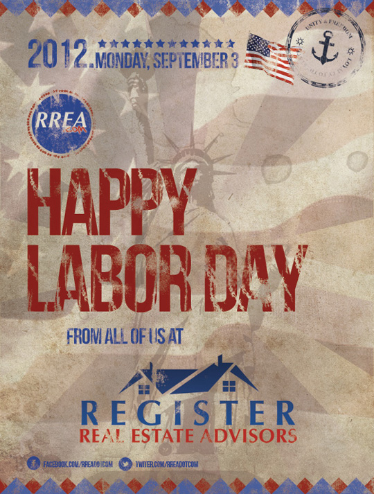 Happy Labor Day from Register Real Estate Advisors
